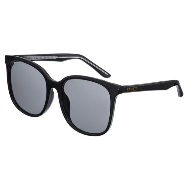 Bertha Avery Polarized Sunglasses - Black/Black - BRSBR050C1