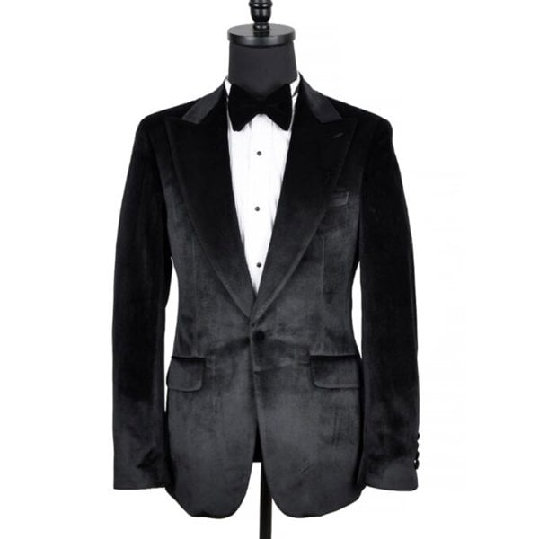 David WeJ Maison Velvet Blazer - Black