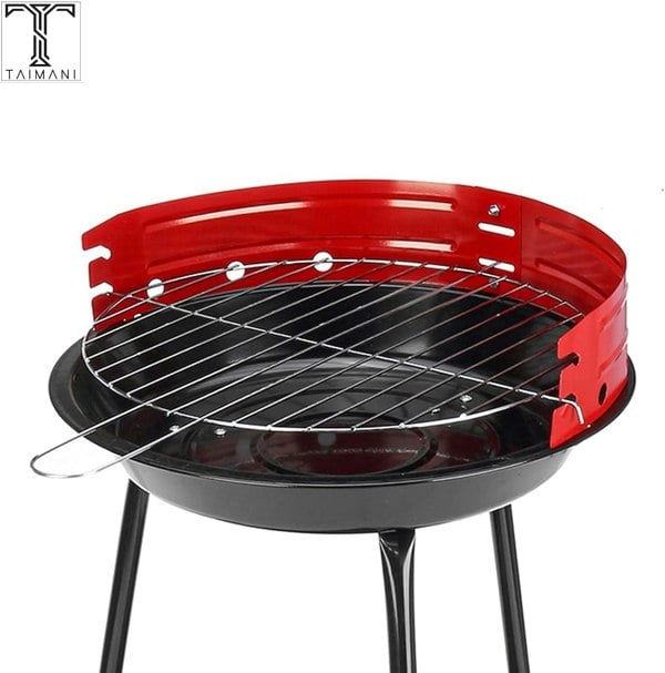 Generise Portable Camping & Festival Chargrill BBQ Grill Set - 14" Round