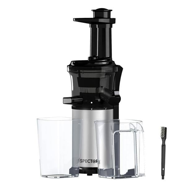 Spector Slow Juicer Cold Press Juice Extractor Quiet Easy Clean Household Black