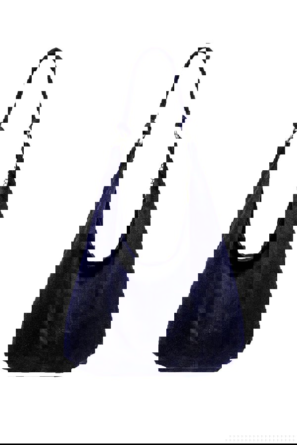 Kitise Large Slouch Italian Suede Leather Hobo Tote Bag