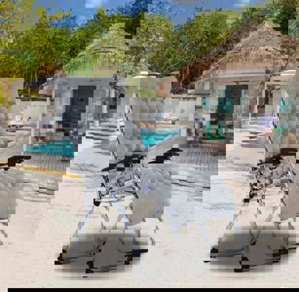 Smart Living Zero Gravity Chair with Cushion & Pillow - Pair - Grey