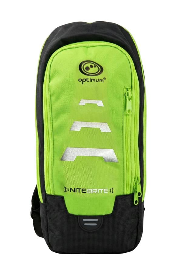 Optimum Hi-Viz 8L reflective cycling backpack, hydration-ready hi-visibility rucksack - Optimum