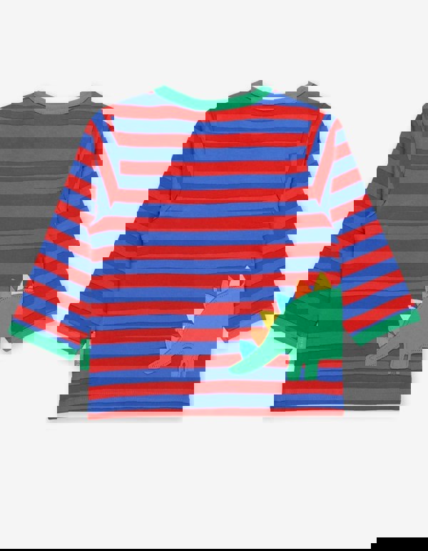 Organic Dino Applique T-Shirt - Toby Tiger UK Retail