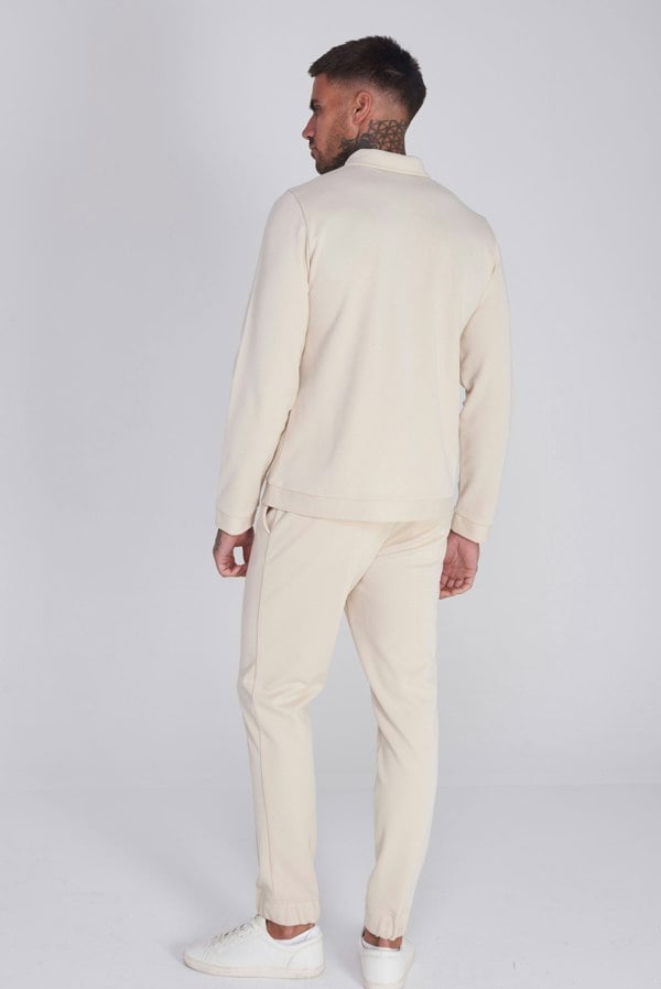 Harry Brown London Gisborne Cotton Trouser in Oatmeal