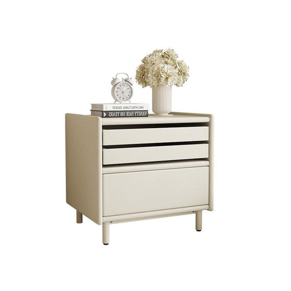 Luna Bedside Table Storage, Cream-Rit Concept-Rit Concept