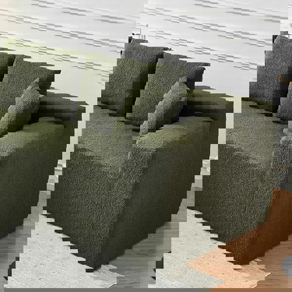 Ortega Modular Sofa Bed, Three Seater Corner Sofa Bed, Boucle with corner sofa patio set