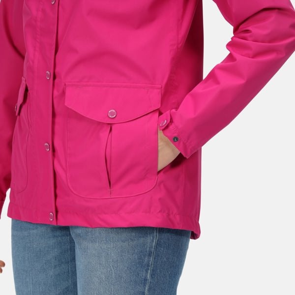 Regatta Women's Bayarma Lightweight Waterproof Jacket - Neon Pink