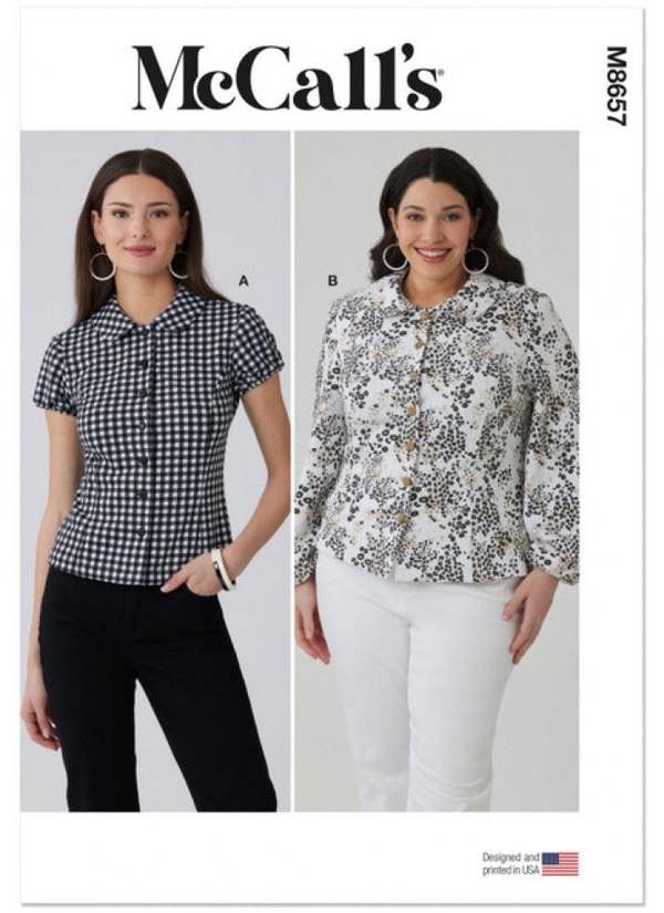 McCalls 8657 Paper Sewing Pattern – Women's Top & Shirt, Easy