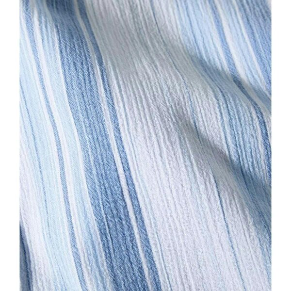 Atlas For Men Mens Striped Crepe Shirt - Blue