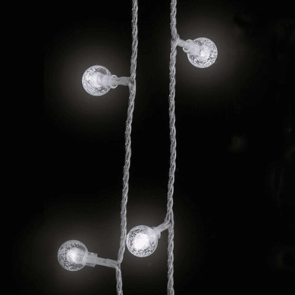 Berkfield Globe Fairy String Lights 20m 200 LED Cold White 8 Function