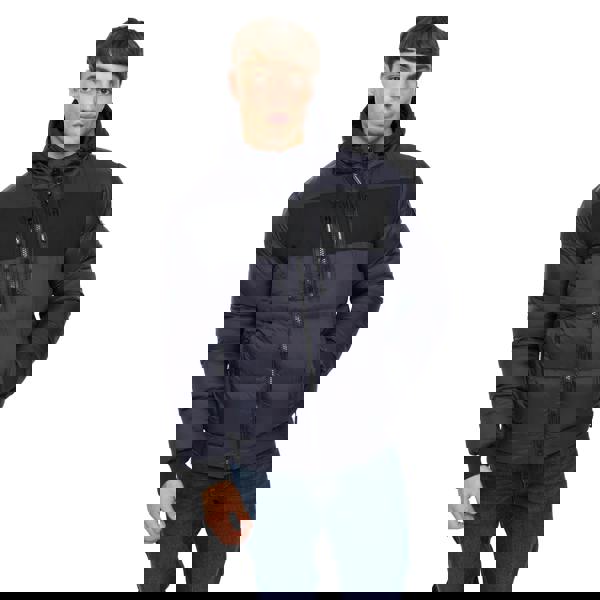 Crosshatch Mens Staylike Jacket - Navy - 