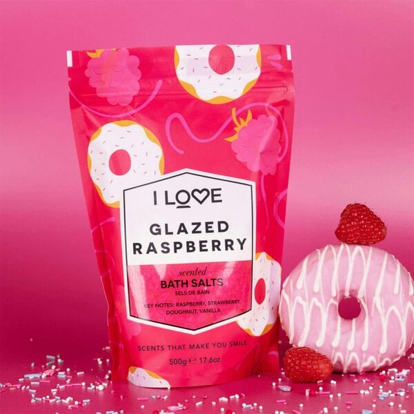 I LOVE Signature Glazed Raspberry Bath Salts, 500g