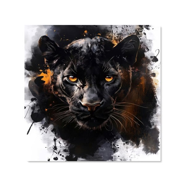 Warren Reed - Designer Black Panther's Intense Stare Kitchen Splashback