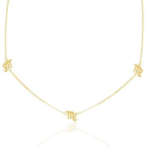 Say It With Virgo Necklace - Yellow Gold Plated