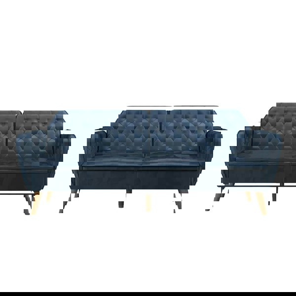 Dorel Home Tallulah Sofa Bed with Memory Foam in Velvet Blue