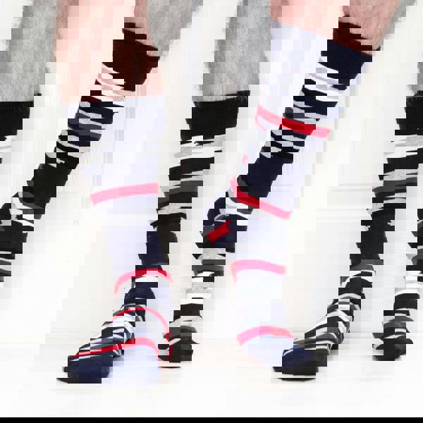 Jemsox Fuzzy Stripe Mens Socks – Organic Cotton