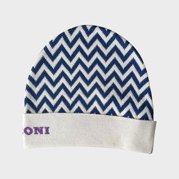 Missoni Pink Chevron Pure Wool Beanie