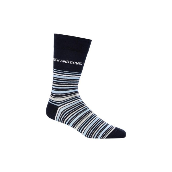 Duck and Cover Mens Bilkons Socks (Pack of 3) - Black/Grey/Blue