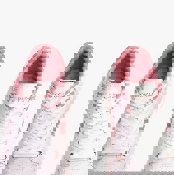 Lacoste L002 EVO 124 1 Womens Trainers White/Light Pink