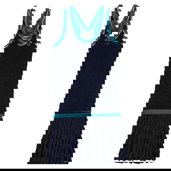 Lacoste Womens/Ladies French Terry Cross Back Slim Dress - Blue - 