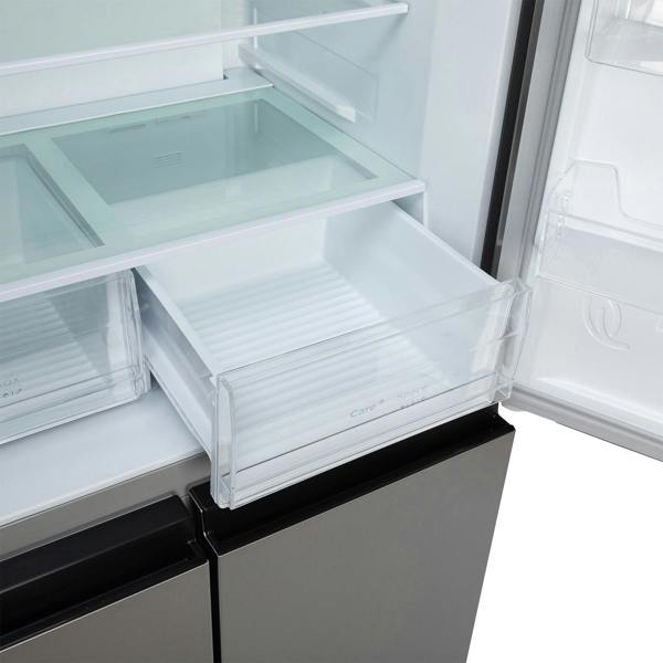 Willow 415L American Style Fridge Freezer WSBES4MDX - Inox