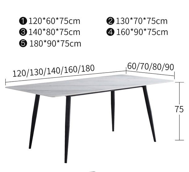Samirah Dining Table, Sintered Stone-Weilai Concept-Weilai Concept