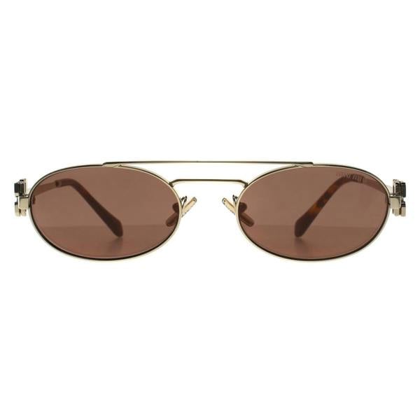 Miu Miu Sunglasses MU 54ZS ZVN70D Pale Gold Brown Silver