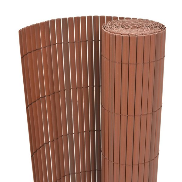 Berkfield Double-Sided Garden Fence PVC 90x300 cm Brown