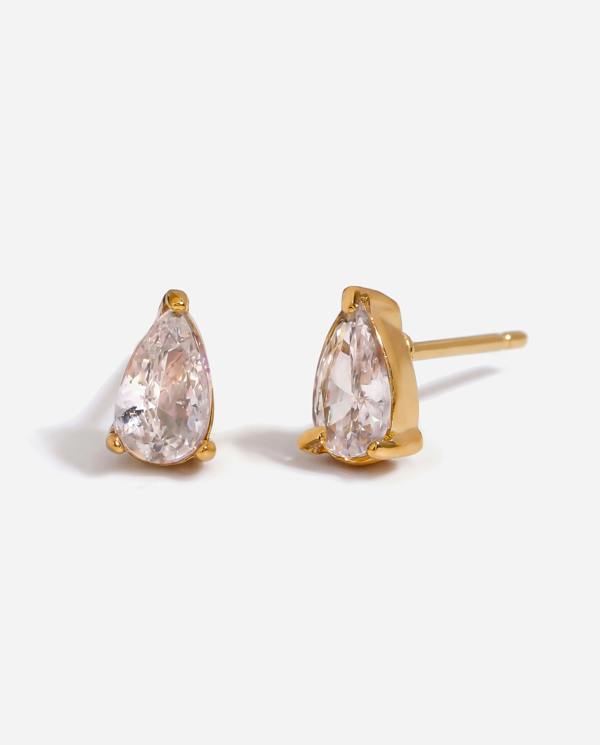 Elk & Bloom Dainty 14K Gold Solitaire Tennis Studs