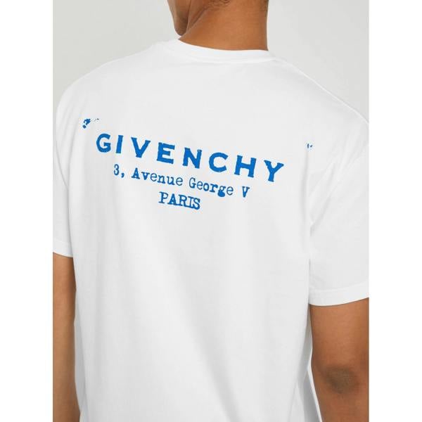 Givenchy Stamp Print T-Shirt   in  White
