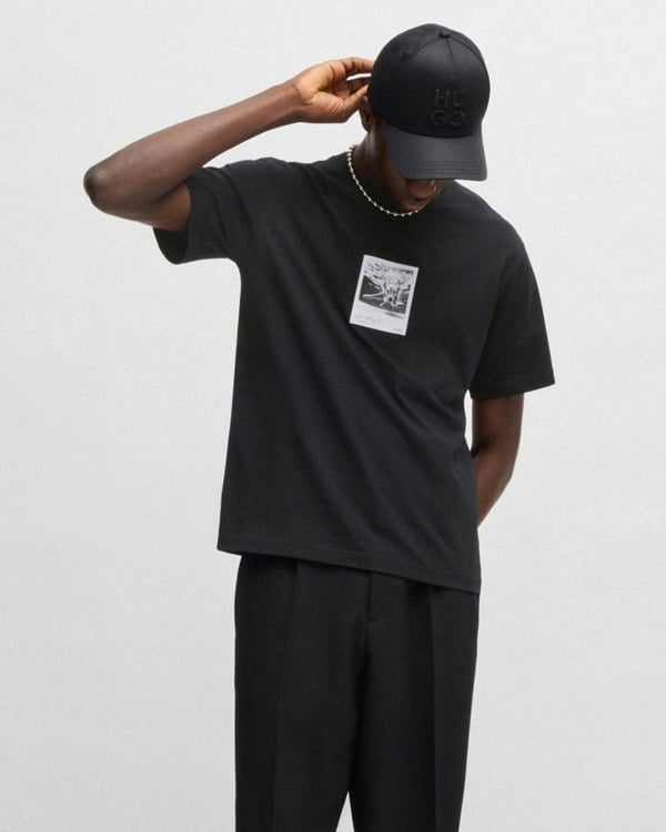 HUGO HUGO Darthy Mens Dog Graphic T-Shirt