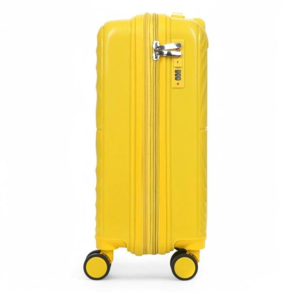 Snowball Hard Shell Cabin 55 x 37 x 22 cm PP Suitcase Luggage Suitable for Easyjet, Ryanair