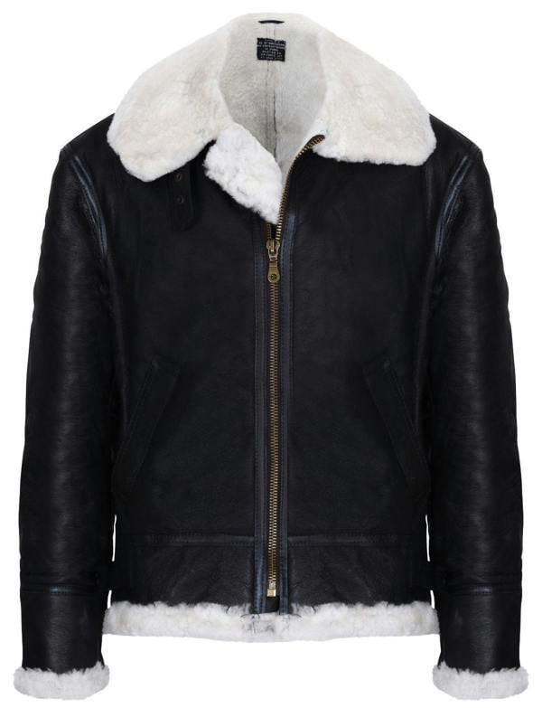 Infinity Leather Mens B3 Aviator Real Sheepskin Leather Flying Jacket-Oxford