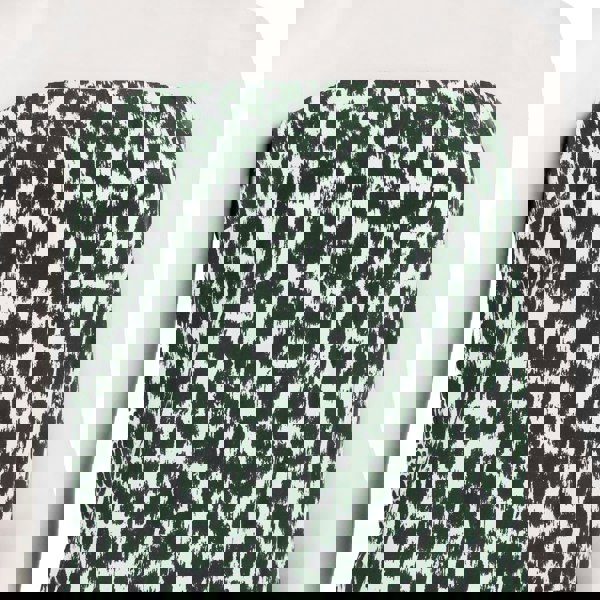 Stella McCartney green and white animal print silk bustier jumpsuit playsuit