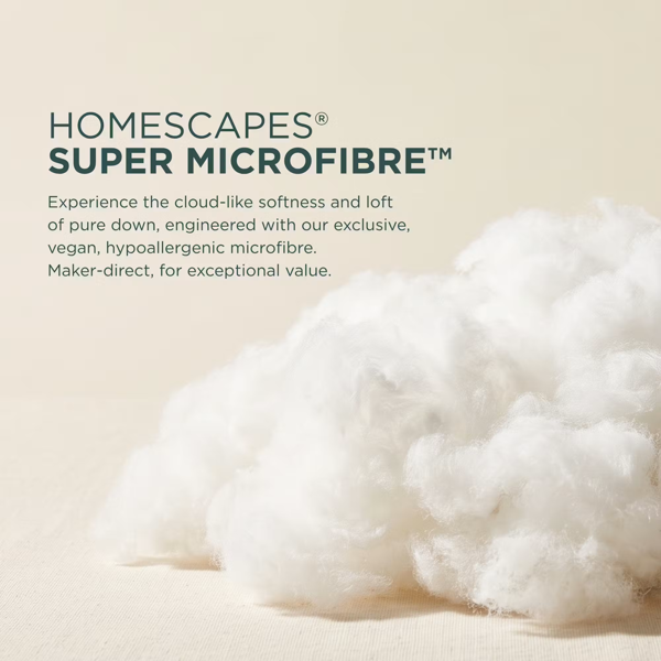HOMESCAPES Super Microfibre 10.5 Tog Duvet for Autumn / Winter