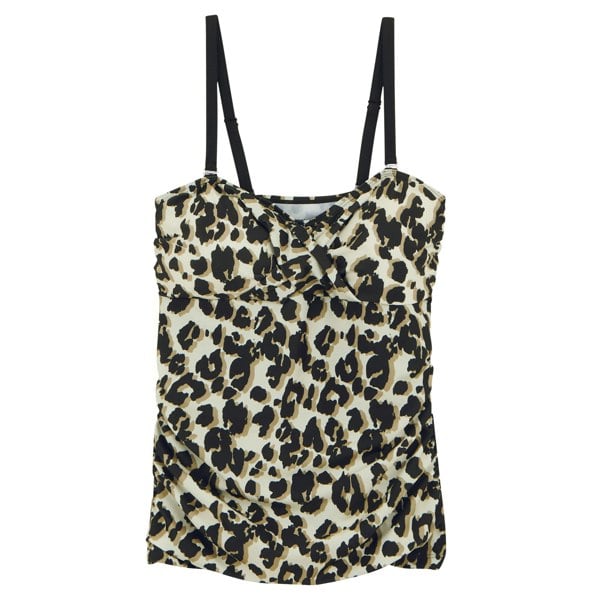 Regatta Womens/Ladies Aceana III Leopard Print Tankini Top - Natural