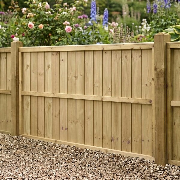 Premier Garden Supplies Ultimate Tongue & Groove Vertical Boards Fence Panel - 5 Pack H: 3ft x W: 6ft (182.8cm) - Wood - Pressure Treated (Tanalised)