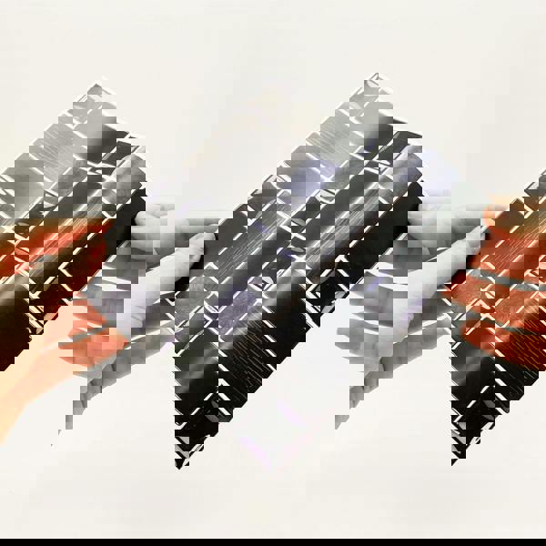 WT1589 - Glossy Black Porcelain Mosaic Wall Tile Sticker Set - 15 x 15 cm (6 x 6 in) - 24 pcs