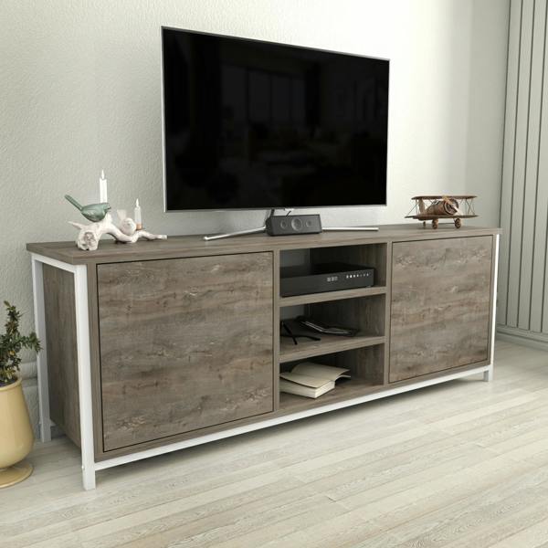 Decorotika Otis Modern Tv Stand TV Cabinet for TV's up to 63"