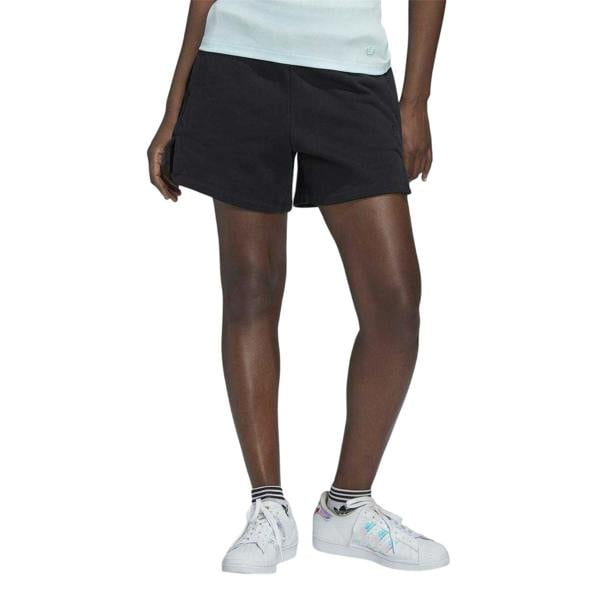 Adidas Womens/Ladies Adicolor Archive Trefoil Side Slits Shorts - Black - 