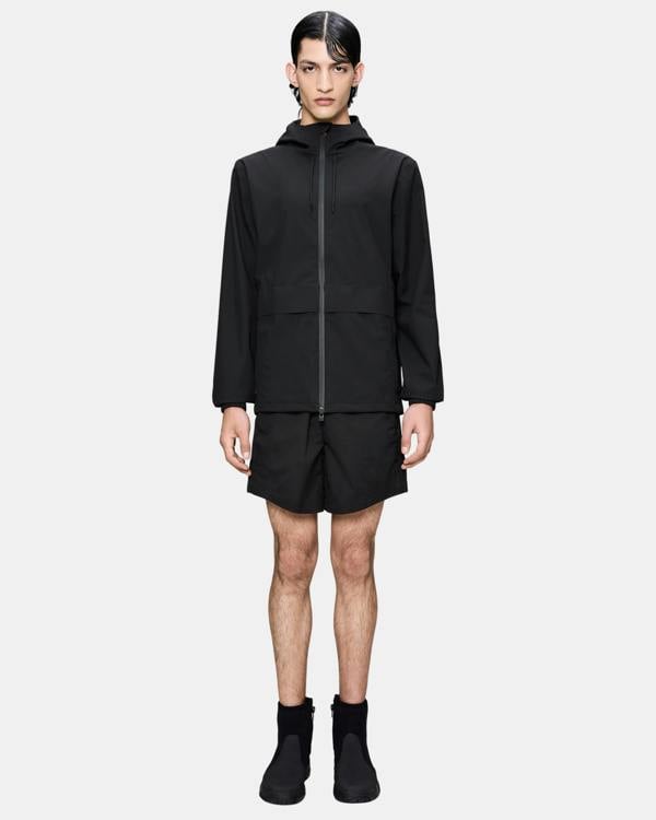 Rains Suva Hardshell Pocket Jacket - 01 Black