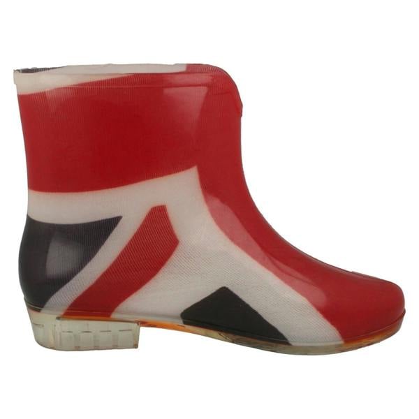 Spot On Ladies Spot On Union Jack Ankle Wellington Boots