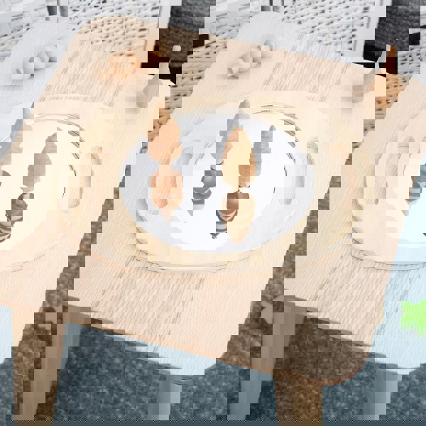 tickit Hand Held Wooden Mirror