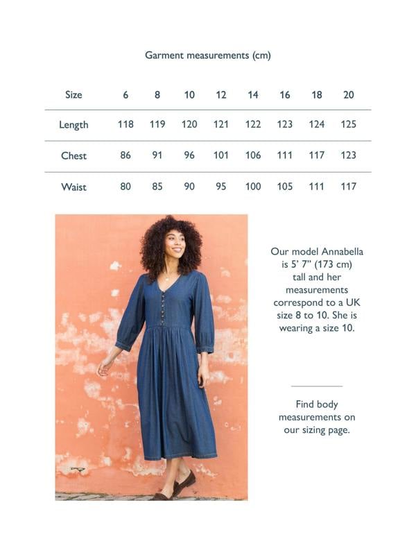Kite Womens Organic Worgret Denim Dress