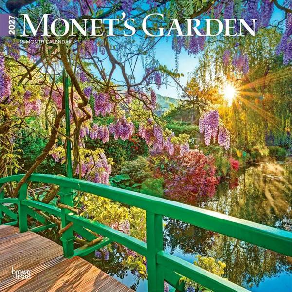 Monet's Garden Calendar 2027, Wall Calendars, Month To View, Art, Gift
