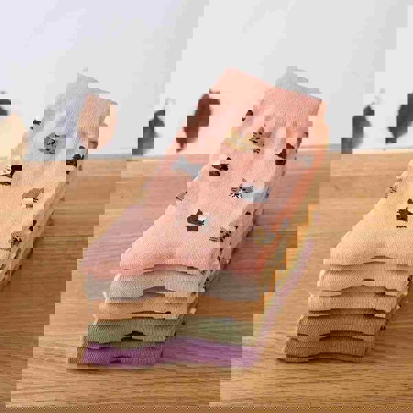 Anyfootwear 5 Pairs One Size 5-9 Mixed Colors No Show Thin Invisible Fashion Socks With Summer High Quality Ankle Solid Color Breathable Socks