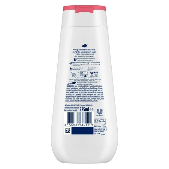 Dove Advanced Care Body Wash Reviving for 24Hrs Renewing Micromoisture, 3x225ml