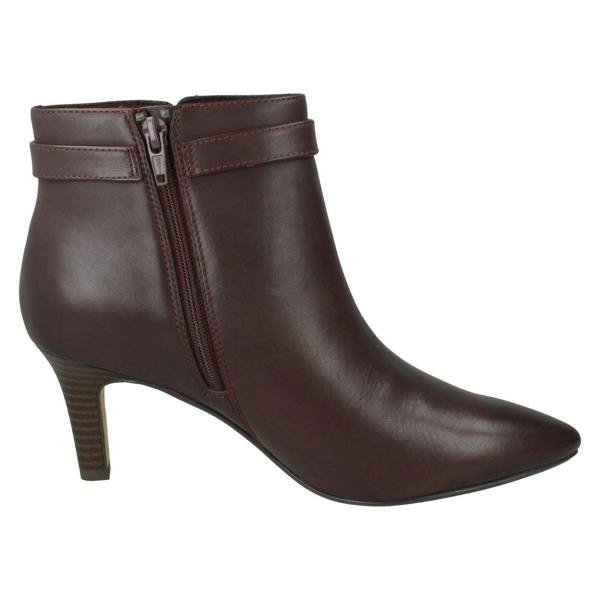 Clarks Ladies Clarks Heeled Ankle Boots Illeana Calla