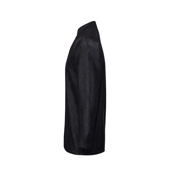 Premier Unisex Adult Wrap Over Long-Sleeved Chef Jacket - Black Denim